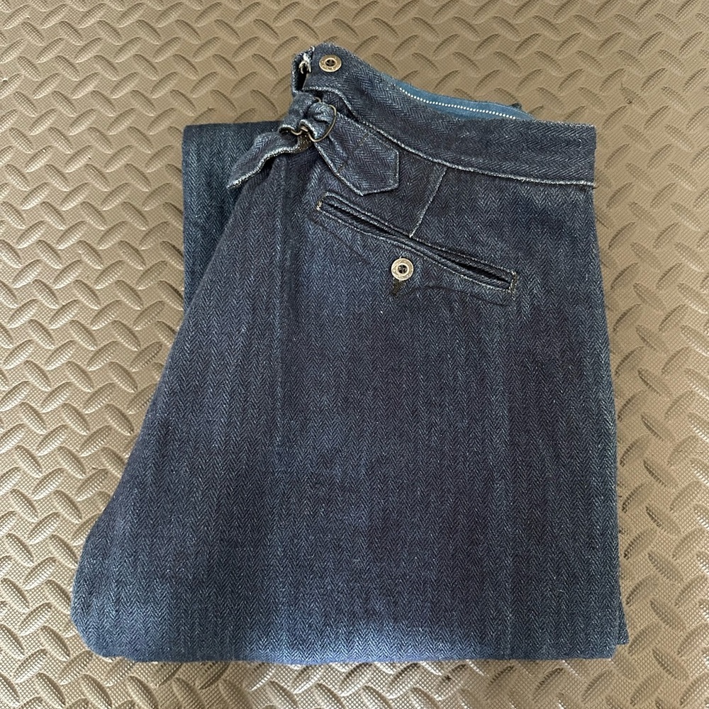 MISTER FREEDOM Le Valseur - Indigo HBT Trousers Pants Size 34 Made in Japan Mint - Picture 7 of 12